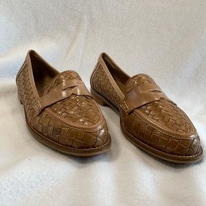 Sesto Meucci Woven Penny Loafers